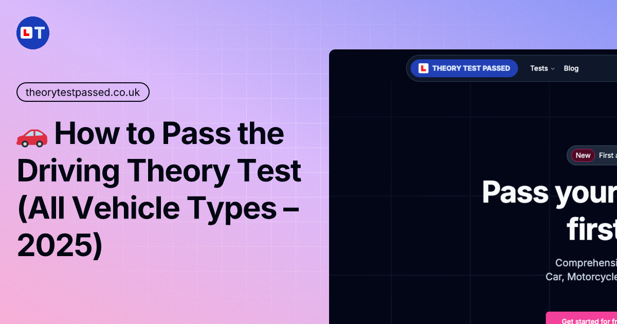 🚗 How to pass the theory test (All vehicle types – 2026)